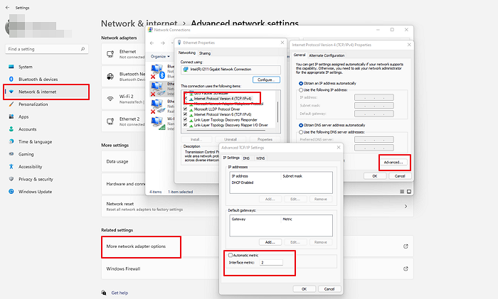 use both ethernet and wifi