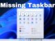 Missing Taskbar Icons in Windows