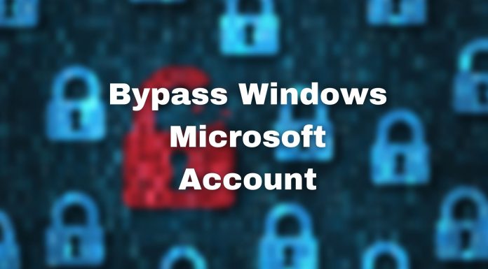 Bypass Windows Microsoft Account