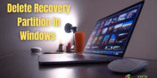 Delete Recovery Partition in Windows