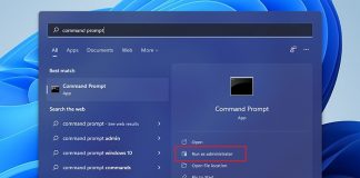 Open Command Prompt with Admin Privilege