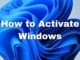 How to Activate Windows