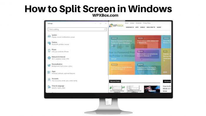 Split Screen in Windows