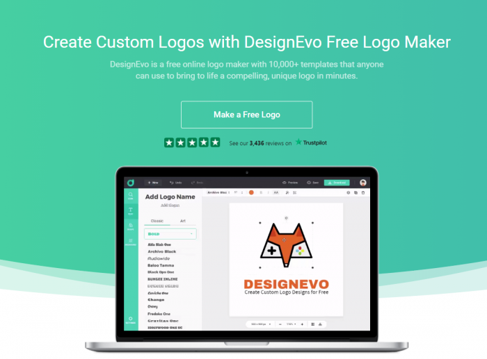 DesignEvo Make Logo Online