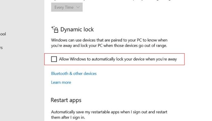 Lock Windows with Dynamic Lock