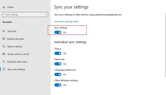 How to Sync Settings in Windows 11/10 and Fix Sync Issues