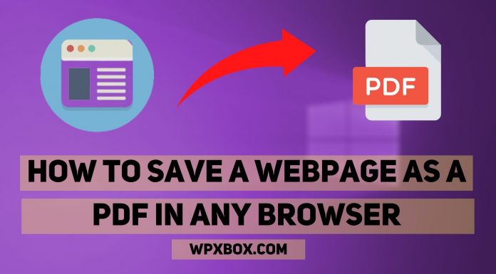 How to Save a Webpage as a PDF in Any Browser