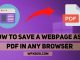 How to Save a Webpage as a PDF in Any Browser