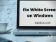 How To Fix White Screen on Windows 11/10?