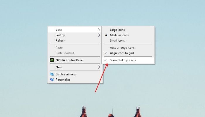 Hide Desktop Icons Shortcut