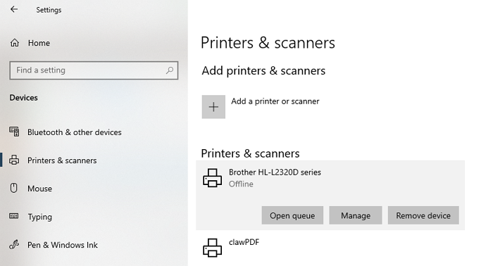 Remove Printers Driver from Windows 10