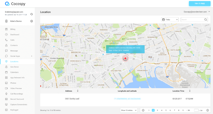Track Cell Phone Location with Cocospy