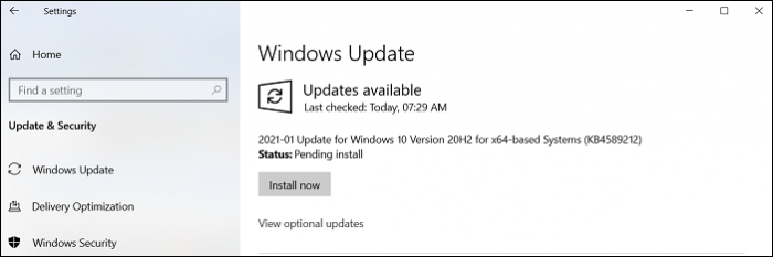 install windows updates
