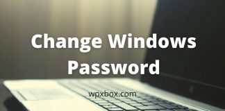 Change Windows Password