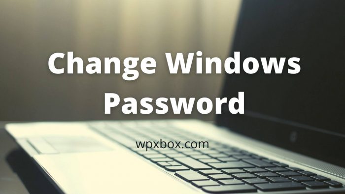 Change Windows Password