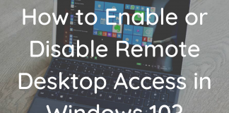 How to Enable or Disable Remote Desktop Access in Windows 11/10