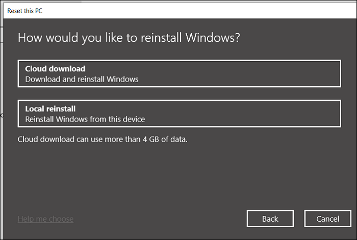 Windows 10 20H1 update cloud installation