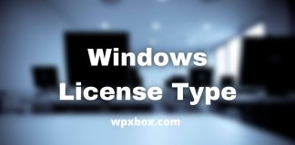 Windows License Type
