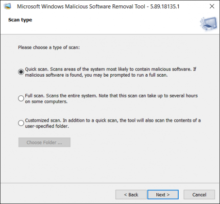 how do i run microsoft malicious software removal tool