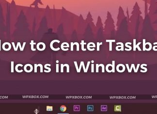 How to Center Taskbar Icons in Windows