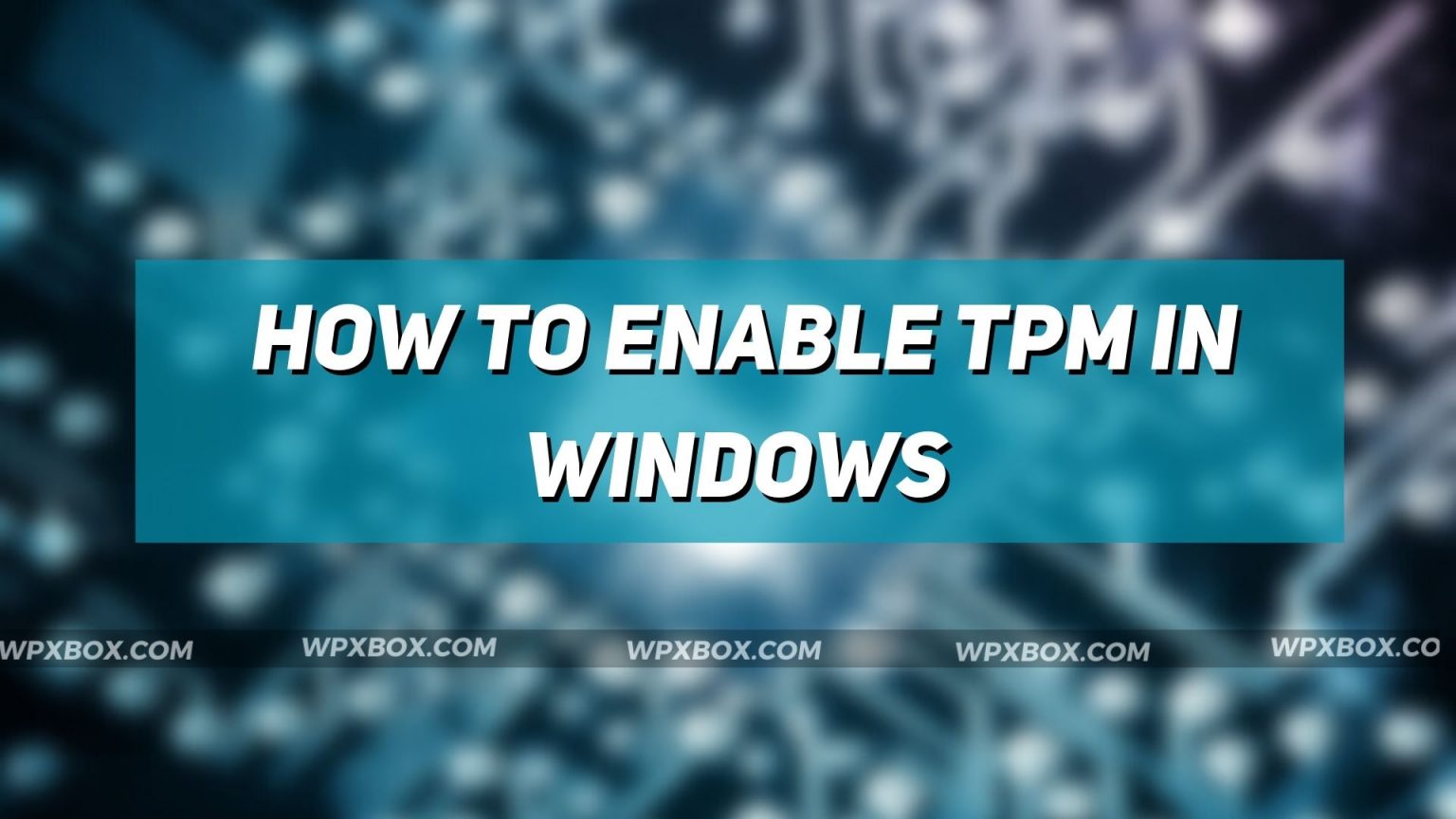 How to Enable TPM in Windows? Does your PC has a TPM Chip?