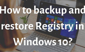 How to backup and restore Registry in Windows 10