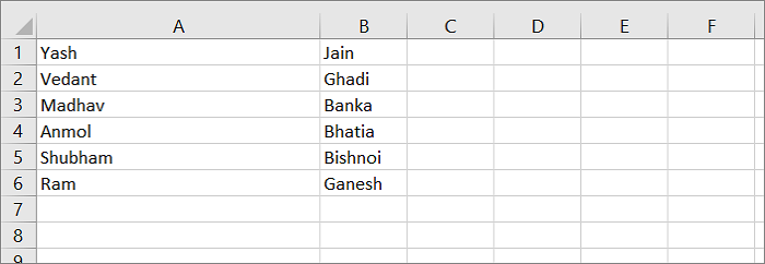 Text to Column Feature Output Excel