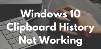 Windows 10 Clipboard History Not Working