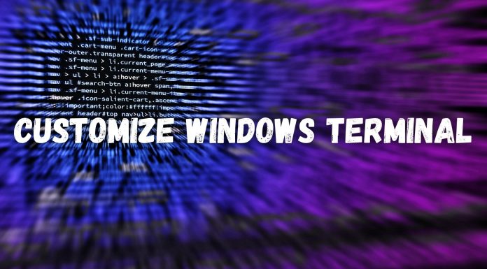 Customize Windows Terminal