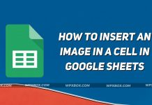 How to Insert an Image in a Cell in Google Sheets