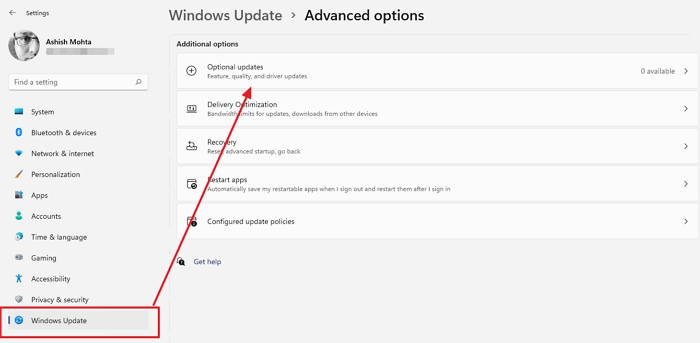 Optional Updates Windows 11 Updates