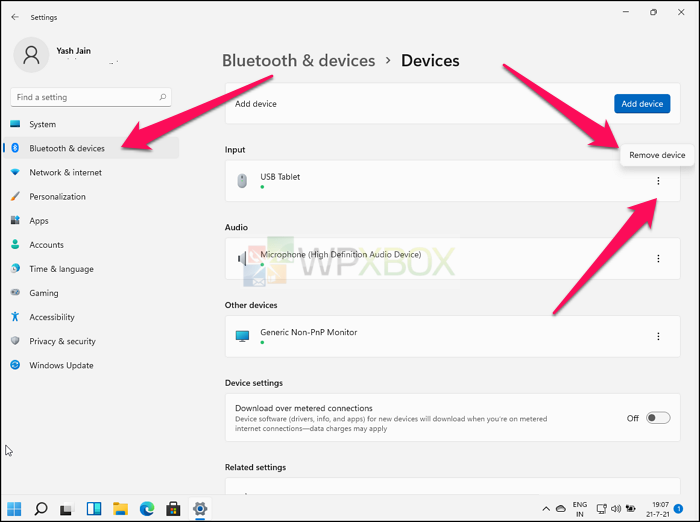 Remove Bluetooth Device Windows 11