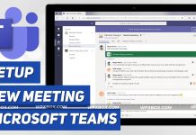 Setup Meeting Microsoft Teams
