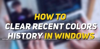 How to Clear Recent Colors History in Windows (1)