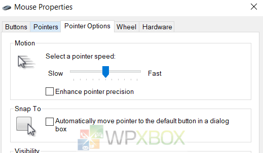 enhance pointer precision to fix mouse