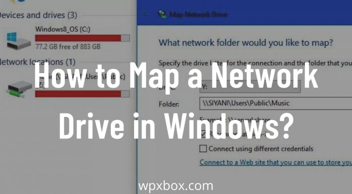 map a network drive