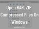 How to open rar file in Windows
