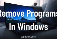 How to remove programs in Windows
