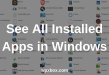 How to see all installed apps in Windows