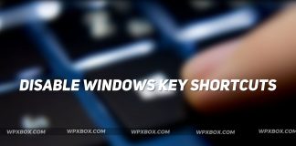 Disable Windows Key Shortcuts