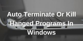 How to Auto Kill Not Responding Program in Windows