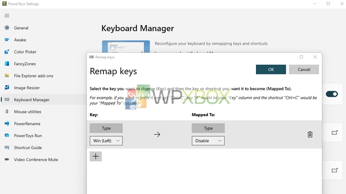 Remap Windows Key Power Toys