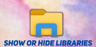 How to Show or Hide Libraries in Windows 11
