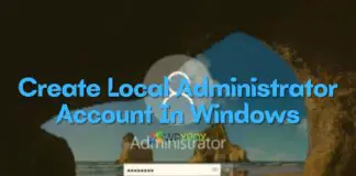 Create Local Administrator Account In Windows
