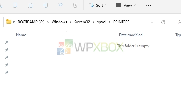 Delete Files from Printer Spool Folder