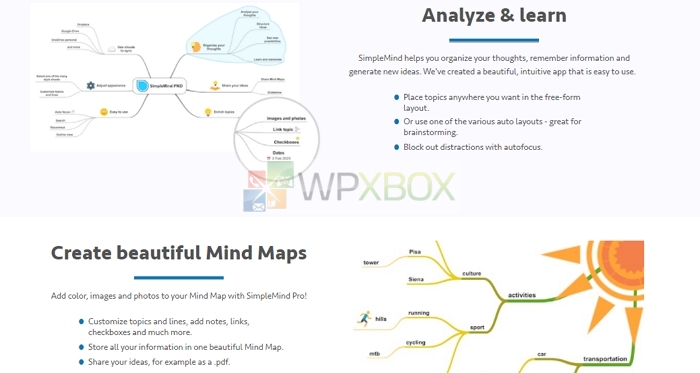 simplemind Mind mapping app