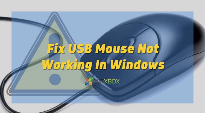 Fix USB Mouse Not Working In Windows