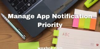 Manage App Notification Priority Windows