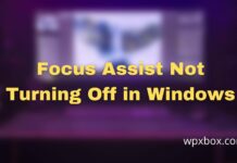 Focus Assist Not Turning Off in Windows