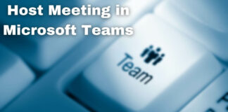Host Meeting in Microsoft Teams